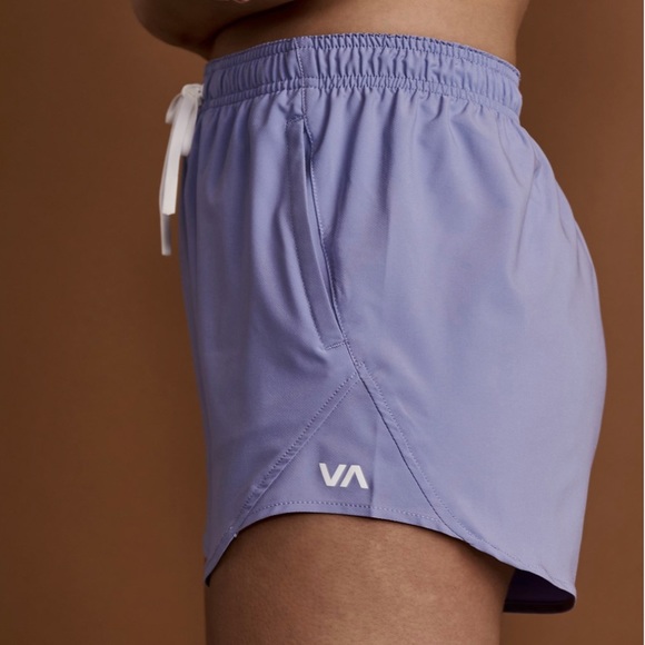 RVCA grey purple bralette bikini top and board shorts - Picture 5 of 11